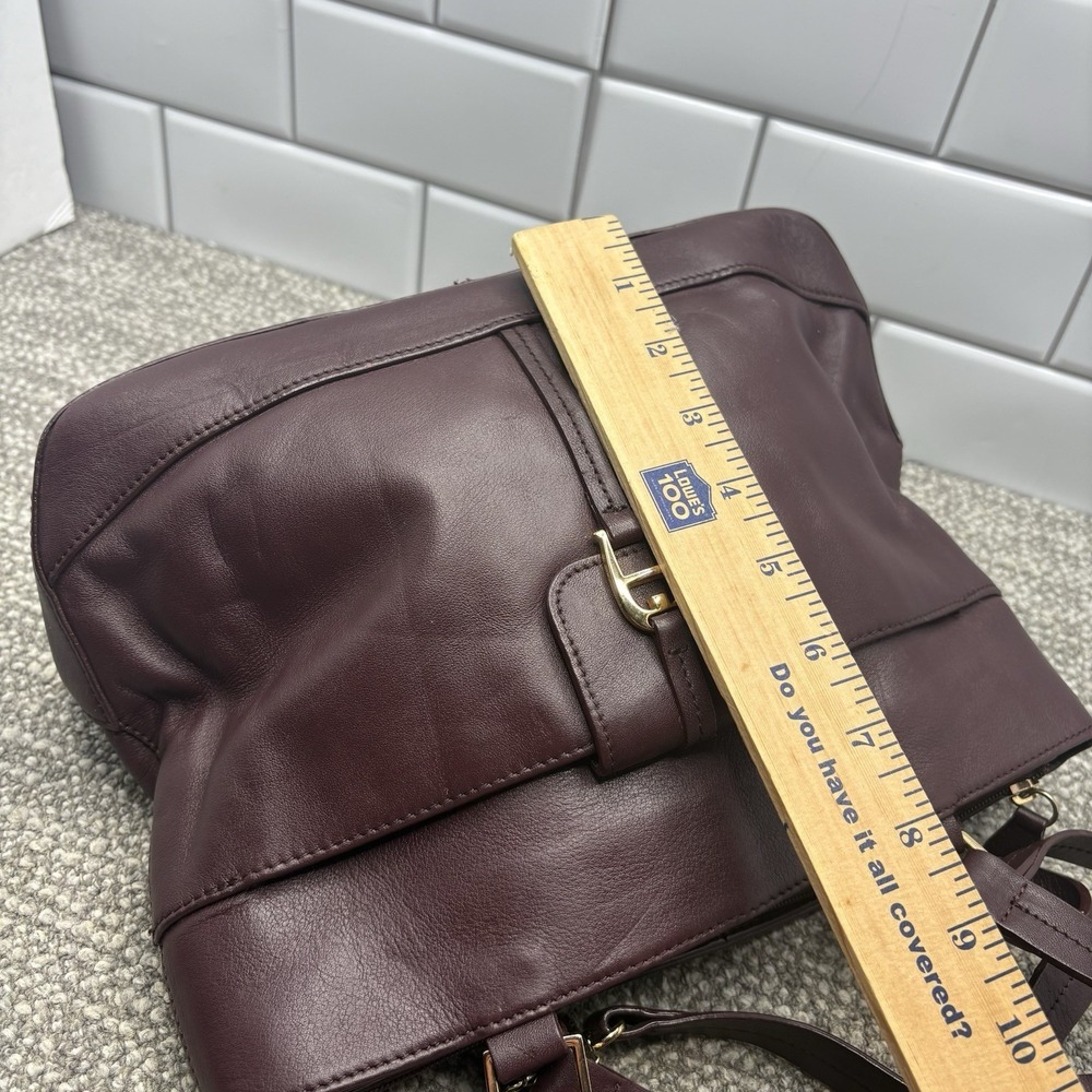 Etienne Aigner Brown Leather Handbags Hand Or Shoulder Straps Pockets VTG - Picture 9 of 15